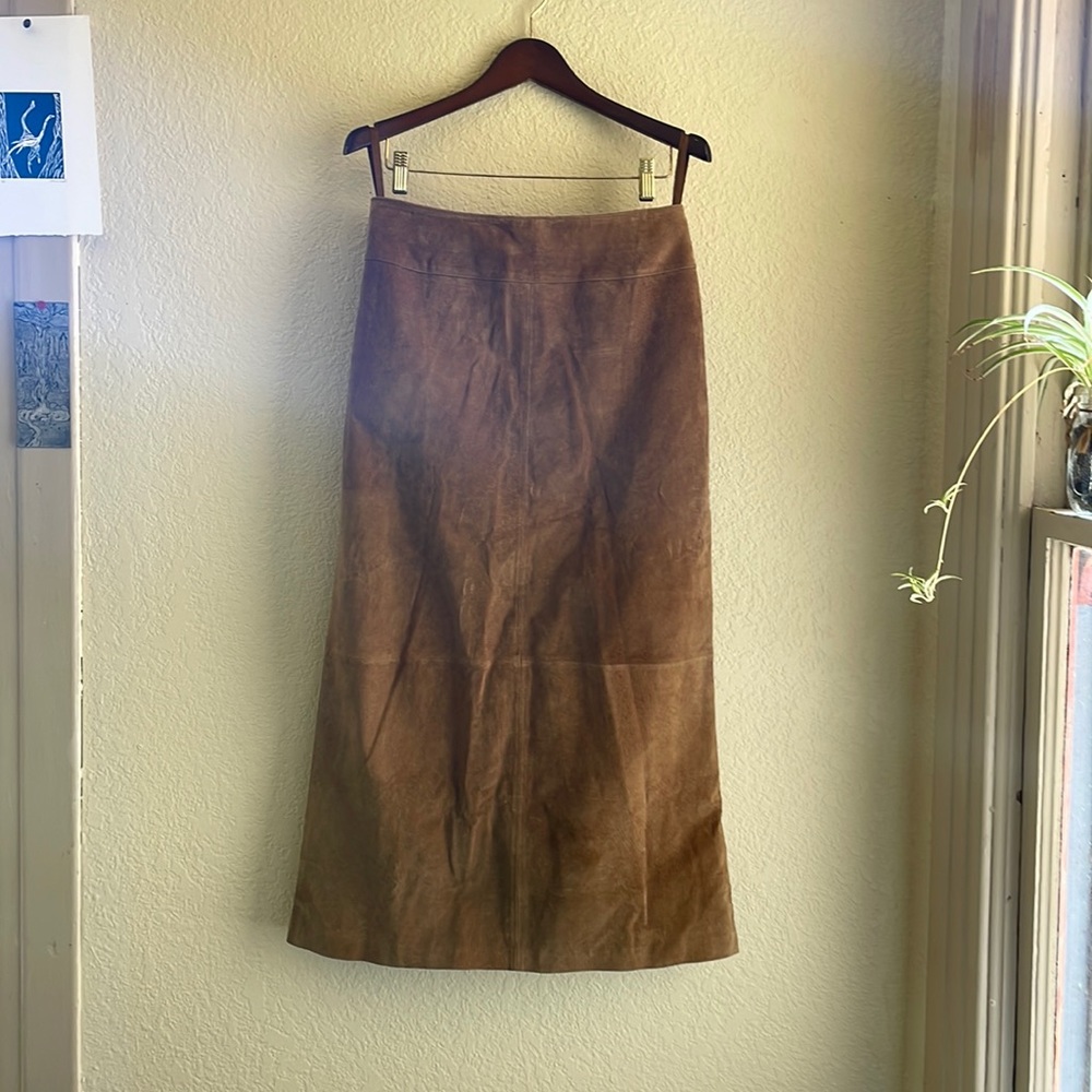 Chadwick’s, genuine leather skirt